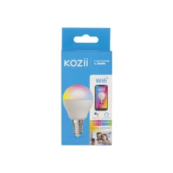 Ampoule LED connectée Kozii E14 400lm 6W RVB