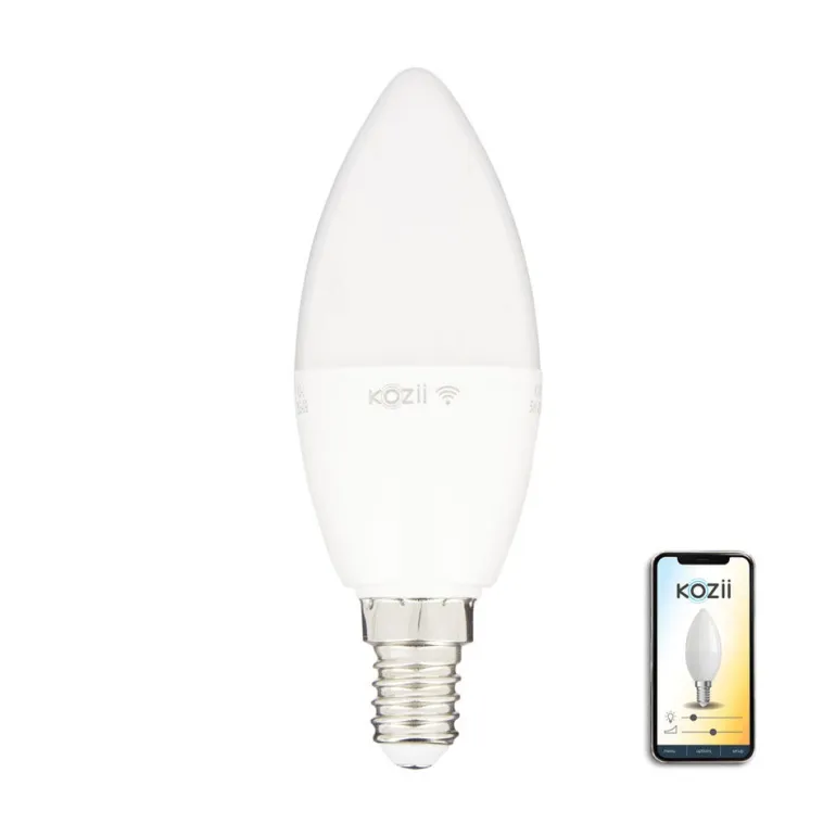 Ampoule LED connectée Kozii flamme E14 470lm 6W