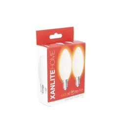 Ampoule LED flamme E14 806lm 6,5W 4000k blanc neutre x2
