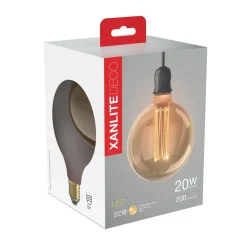 Ampoule LED G125 hologramme E27 200lm 4W 1800k blanc chaud