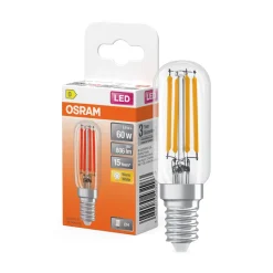 Ampoule LED Mini Tube T26 clair filament 5,9W=55 E14 chaud