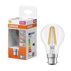 Ampoule LED Standard clair filament 5,9W=60 B22d froid OSRAM