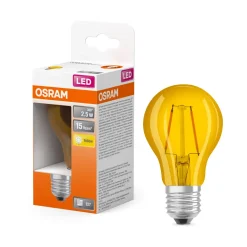 Ampoule Led Standard Verre Jaune Déco 2,5W=15 E27 Chaud