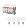 Ampoule standard dépolie 6,5W=60 E27 Blanc chaud (x4)