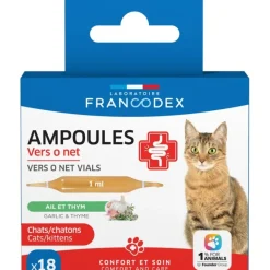 Ampoules Vers O Net pour chat (x18) FRANCODEX