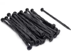 Ancre, clou torsadée H20x8mm X10 Noir NATURE