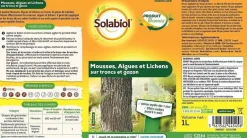 Anti-mousses, algues et lichens sur troncs et gazon 1L