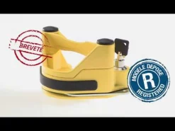 Antivol tête d'attelage permanent jaune