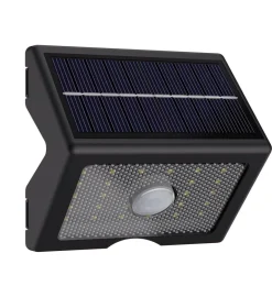 Applique solaire noir Sensor 400 lm display 5000k
