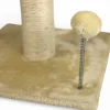 Arbre à chat griffoir avec plateforme & jouet Beige