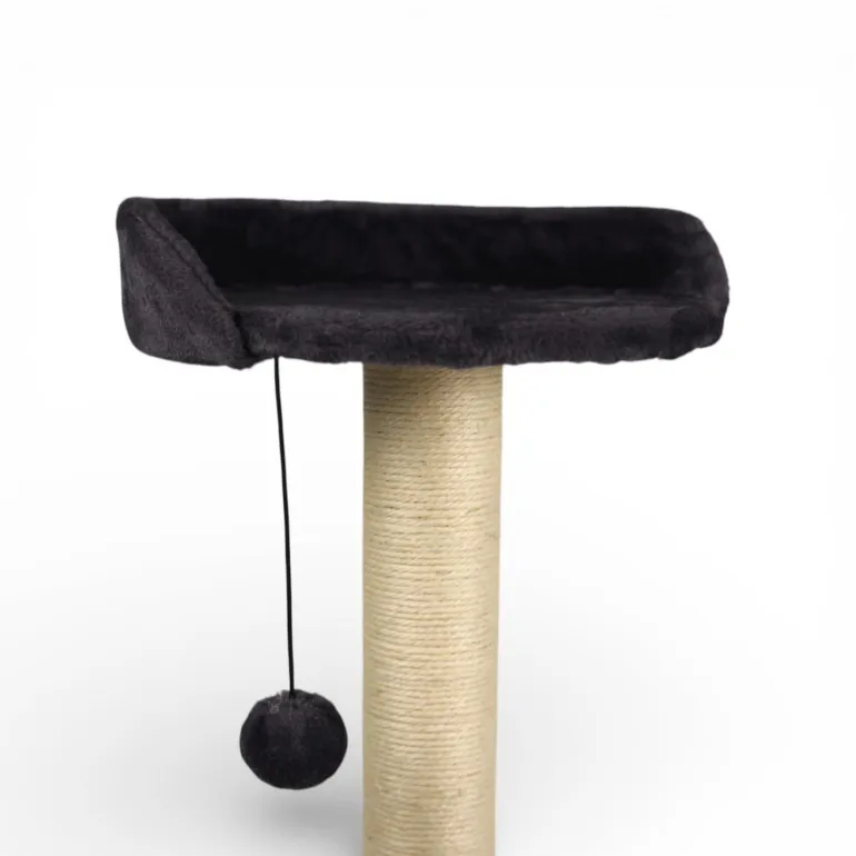 Arbre à chat griffoir avec plateforme & jouet Gris