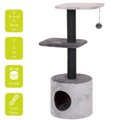 Arbre à chat griffoir trend birch gris