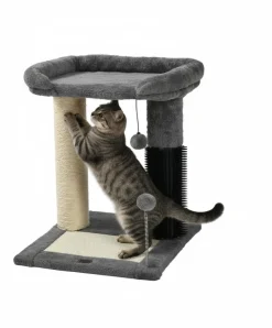 Arbre à chat à plateforme - jouet, griffoir, grattoir Gris