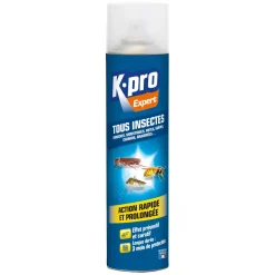 Aérosol longue durée tous insectes 300ml K.PRO