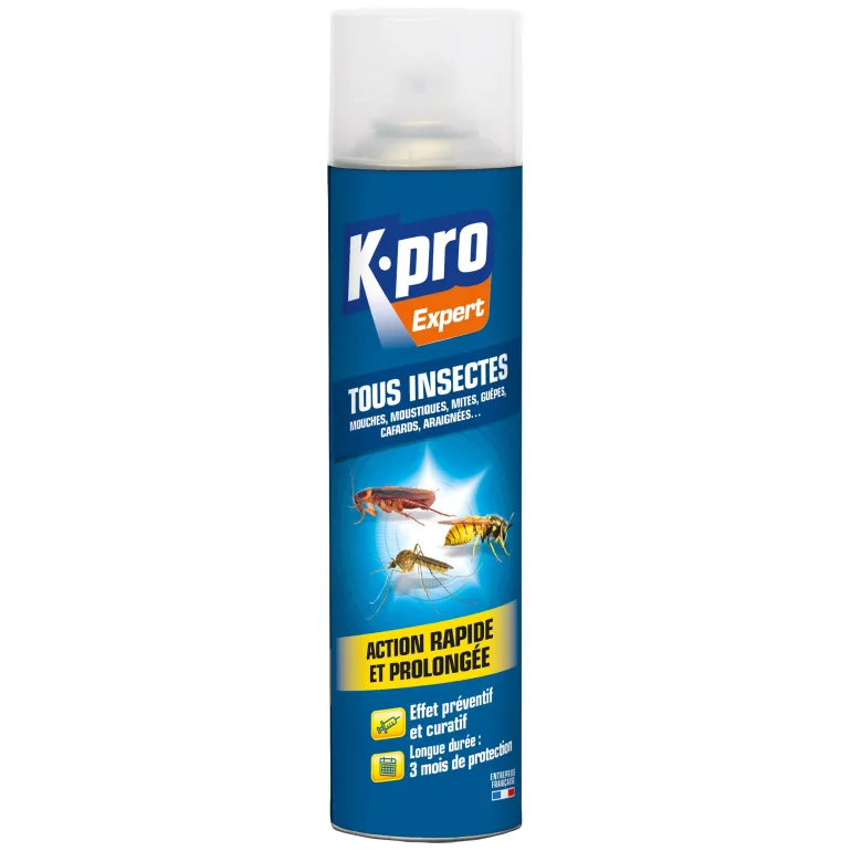 Aérosol longue durée tous insectes 300ml K.PRO
