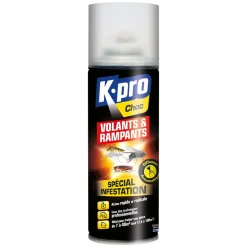 Aérosol à diffusion continue tous insectes 200ml K.PRO