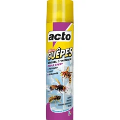 Aérosol d'intérieur spécial guêpes/frelons/taons 400ml ACTO