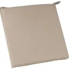 Assise de chaise déhoussable Monte carlo taupe 39x39x5 cm