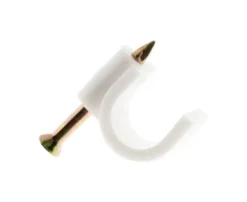 100 attaches plastiques Ø7mm blanc