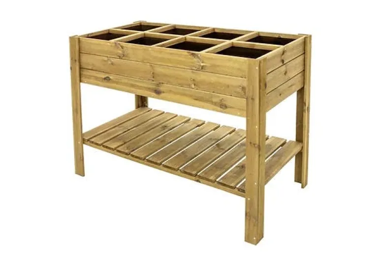Bac potager sur pieds pin traité en autoclave 120 x 60 cm