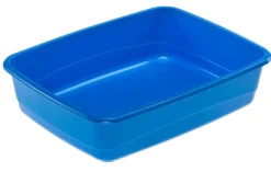 Bac à litière en plastique Nip 10 bleu FERPLAST