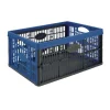 Bac pliant noir et bleu 32L