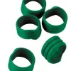 Bague d'identification 16 mm 20 pièces vert