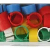 Bague identif. clip 12mm coloris assortis 5x20 pcs
