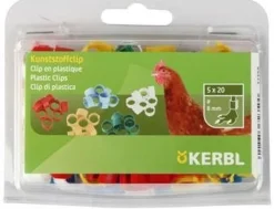 Bague identific.clip 8mm coloris assortis 5x20 pcs