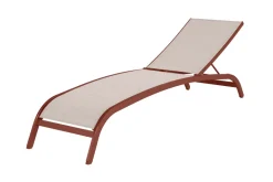 Bain de soleil Someo terracotta chiné 199x56x45cm