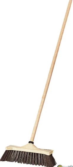Balai d'écurie synthétique 35 cm avec manche