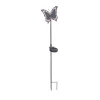 Balise solaire Papillon 76cm LED multicolore