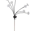 Balise solaire 8 tiges Fleurs Blanc chaud