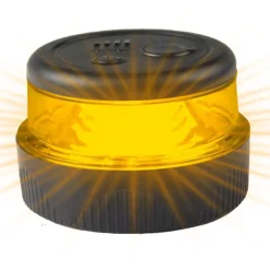 Balise SOS rechargeable Ø81x51 mm noire
