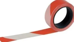 Bande de chantier blanc/rouge 50 mm x 100 m