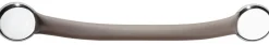Barre de maintien droite 43 cm inox soft taupe