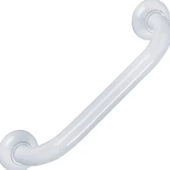 Barre de maintien droite 30 cm aluminium époxy blanc