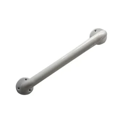 Barre de maintien droite 30 cm inox époxy blanc