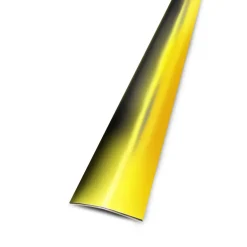 Barre de seuil acier laitonné adhésif 3x83cm
