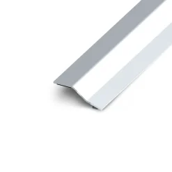 Barre de seuil multi-niveau inox brillant adhésif 3x83cm