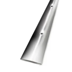 Barre de seuil plat inox brillant à visser 3x83cm