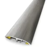 Barre de seuil universel alu anodisé titane brossé 3,7x83cm