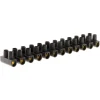 Barrette de connexion 25mm² noir 12 plots ZENITECH