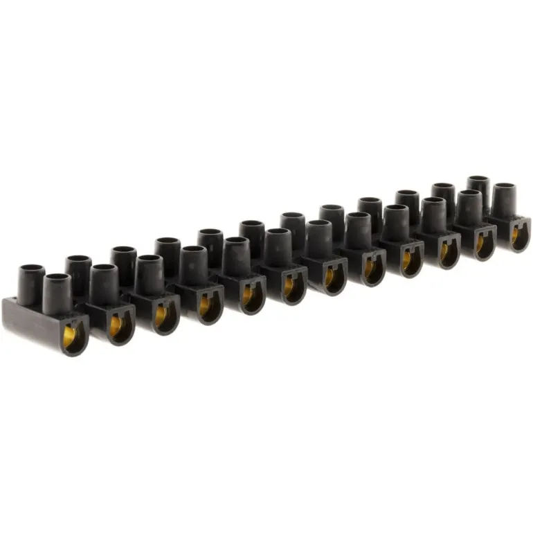 Barrette de connexion 25mm² noir 12 plots ZENITECH
