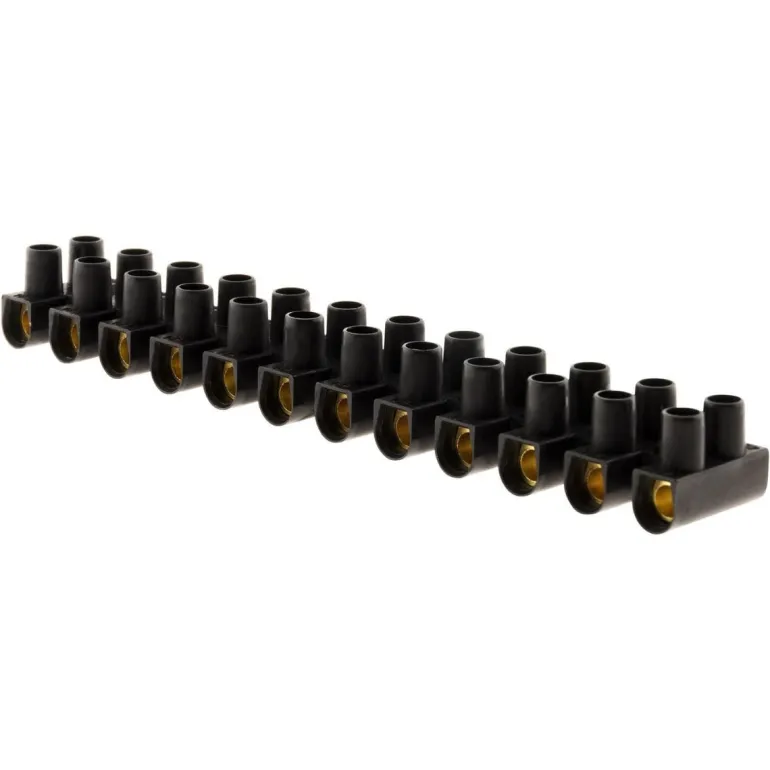 Barrette de connexion 25mm² noir 12 plots ZENITECH