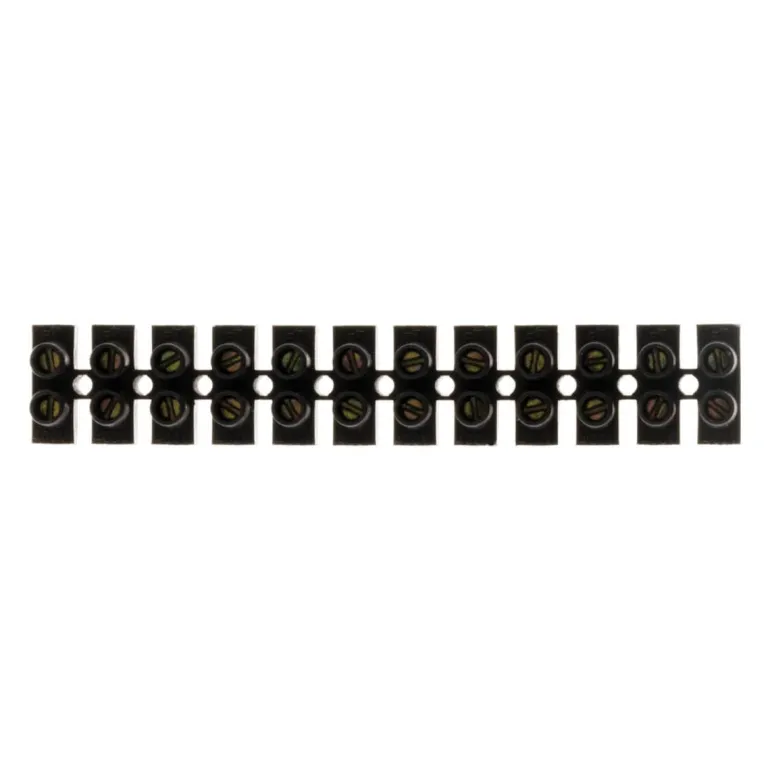 Barrette de connexion 4mm² noir 12 plots ZENITECH