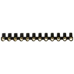 Barrette de connexion 16mm² noir 12 plots ZENITECH