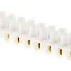 Barrettes 6mm² blanc 12 plots