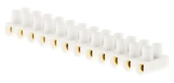 Barrettes 6mm² blanc 12 plots
