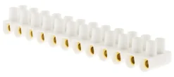 Barrettes 10mm² blanc 12 plots